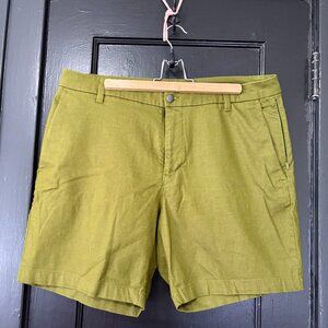 🩳🍋 Men's Lululemon Commission Short 7" Canvas Green Chinos